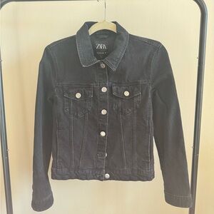Zara Women's Dark Denim Jacket